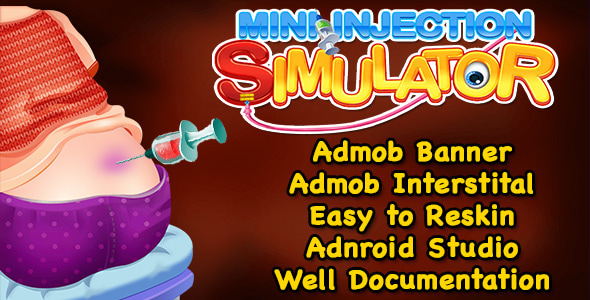 Top Kids Game + Mini Injection Simulator + (Admob + Android Studio) - CodeCanyon Item for Sale