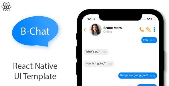 B Chat - React Native UI Template - CodeCanyon Item for Sale