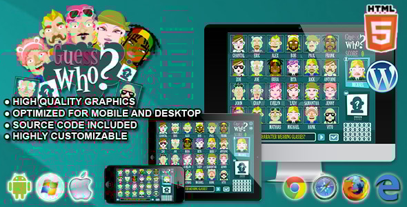 Guess Who? - HTML5 Game - CodeCanyon Item for Sale