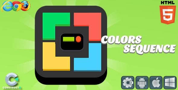 Colors Sequence - HTML5 Game (C3) - CodeCanyon Item for Sale
