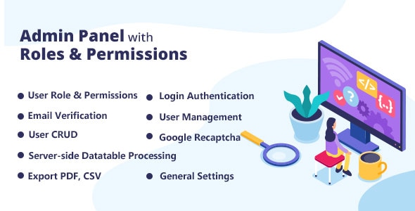 Admin Panel with Roles & Permissions - CodeCanyon Item for Sale