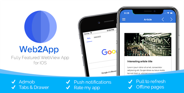 Web2App for IOS - Quickest Feature-Rich IOS Webview - CodeCanyon Item for Sale