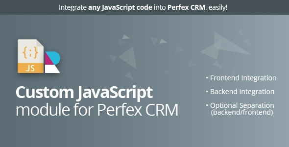 Custom JavaScript module for Perfex - CodeCanyon Item for Sale