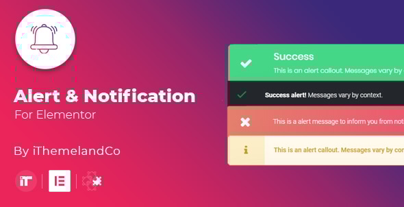 Alert and Notification For Elementor - CodeCanyon Item for Sale