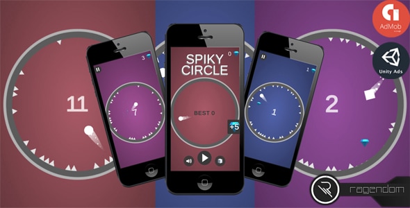 Spiky Circle - Complete Unity Game + Admob - CodeCanyon Item for Sale