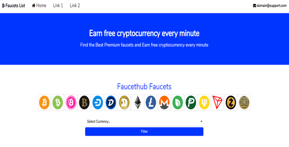 Cryptocurrency Faucet List - CodeCanyon Item for Sale