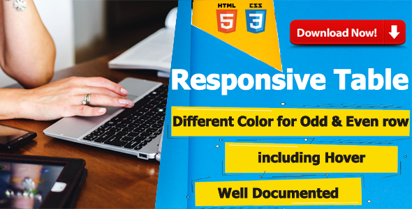 Responsive Sortable Table for HTML Websites - CodeCanyon Item for Sale