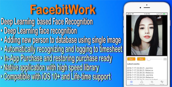 FacebitWork Native Face Recognition using Deep Learning - CodeCanyon Item for Sale