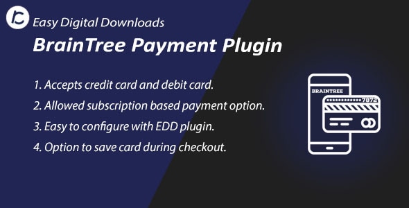 EDD Braintree Payment Gateway - CodeCanyon Item for Sale