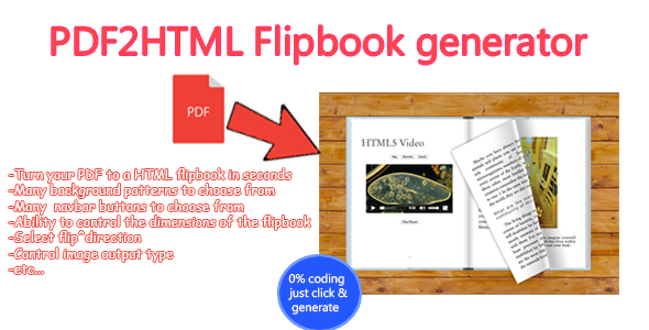 Advanced PDF to HTML Flipbook generator - CodeCanyon Item for Sale