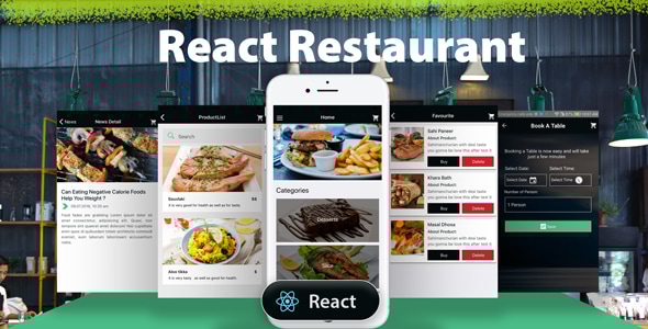 React Native Restaurant Mobile App - CodeCanyon Item for Sale