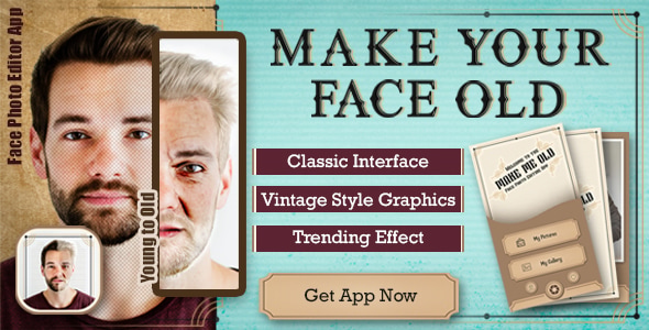 Make your face old , face old app ( android 10 ) - CodeCanyon Item for Sale
