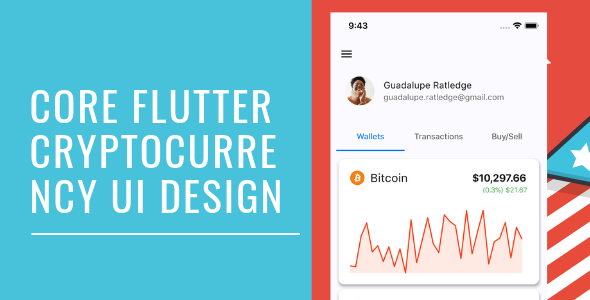 Core Flutter Cryptocurrency app UI - CodeCanyon Item for Sale