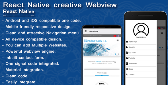 Creative webview | Web2app converter | React Native - CodeCanyon Item for Sale