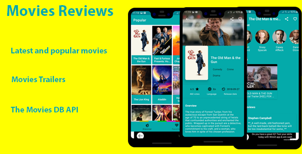 Movies Reviews -Latest and Popular Movies Reviews and Trailers - CodeCanyon Item for Sale