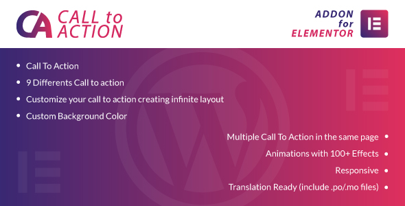 Call To Action for Elementor WordPress Plugin - CodeCanyon Item for Sale