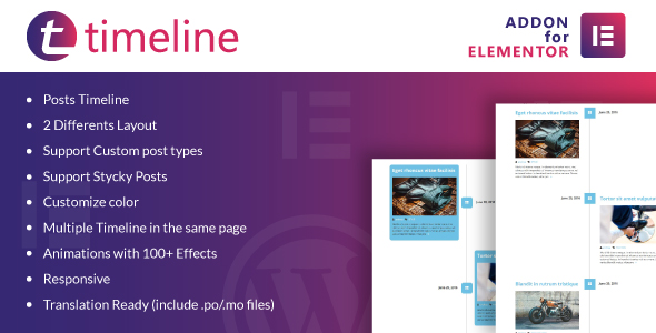 Timeline for Elementor WordPress Plugin - CodeCanyon Item for Sale