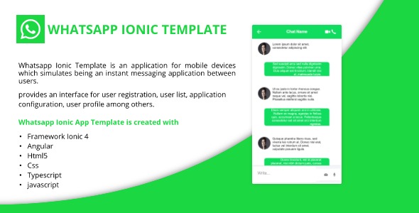 Whatsapp Ionic Template - CodeCanyon Item for Sale