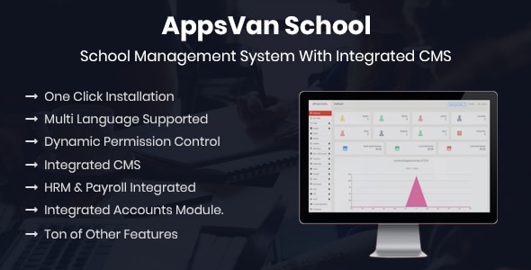 AppsVan School - School Management System With Integrated CMS - CodeCanyon Item for Sale
