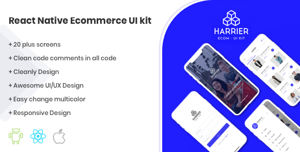 Harrier - React Native E-Commerce UI Kit Template - CodeCanyon Item for Sale