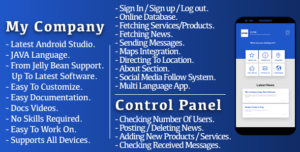 MyCompany Android - Multi Purpose App - CodeCanyon Item for Sale