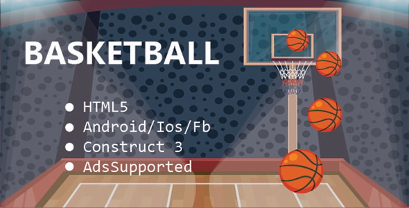 BasketBall HTML5 & Mobile Game (Construct 3) by Pogames | CodeCanyon