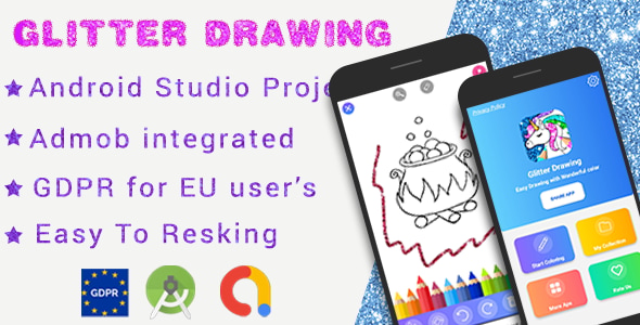 Glitter Drawing Coloring - CodeCanyon Item for Sale