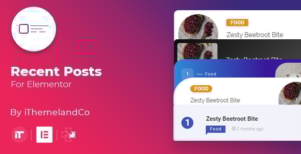 Recent Posts For Elementor - CodeCanyon Item for Sale