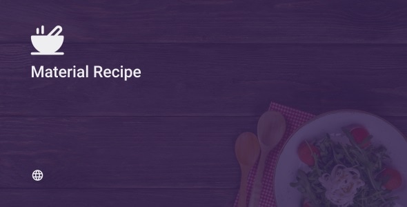 Material Recipe Web 2.0 - CodeCanyon Item for Sale