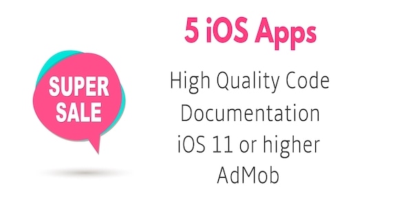 5 iOS Apps Source Code Bundle - CodeCanyon Item for Sale