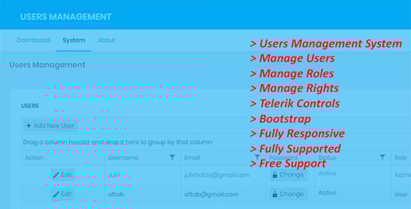 Users Management - CodeCanyon Item for Sale