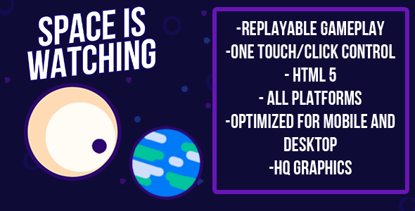 Space is Watching | HTML5 Game (capx) - CodeCanyon Item for Sale