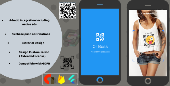 Qr code and barcode scanner generator android + ios - CodeCanyon Item for Sale