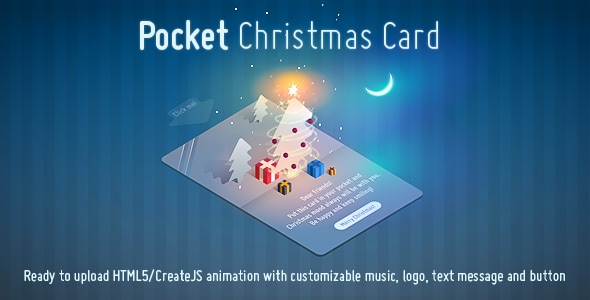 Pocket Christmas Card - Animated Creative HTML5 Template by Kontramax