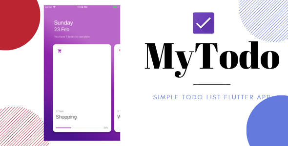 MyTodo- Todo List Flutter App - CodeCanyon Item for Sale