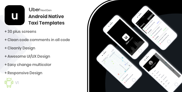 Uber - NextGen Android Native UI Kit Template - CodeCanyon Item for Sale
