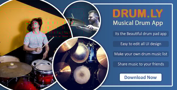 DRUM.LY : Musical drum pad app ( android 10 ) - CodeCanyon Item for Sale