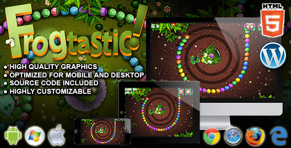 Frogtastic - HTML5 Puzzle Game - CodeCanyon Item for Sale