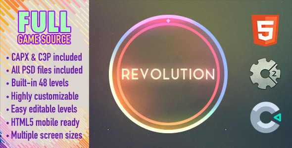 Revolution - HTML5 Game (Construct 2 & Construct 3) - CodeCanyon Item for Sale