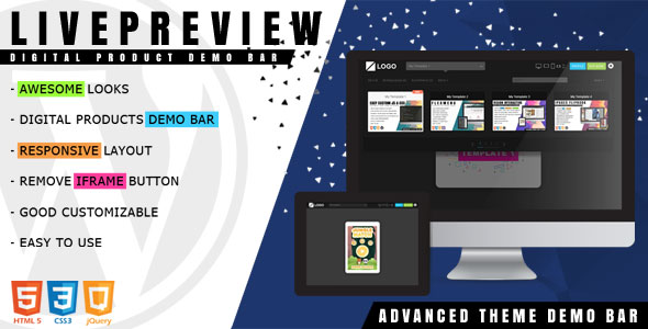 LivePreview - Theme Demo Bar for WordPress - CodeCanyon Item for Sale
