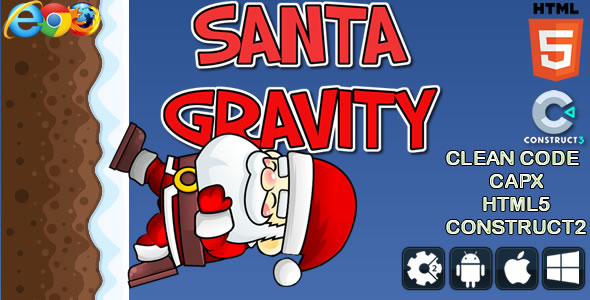 Santa Gravity - Html Game (CAPX) - CodeCanyon Item for Sale