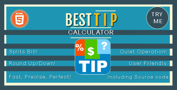 Best Tip Calculator - HTML5 Game - HTML5 Website - CodeCanyon Item for Sale