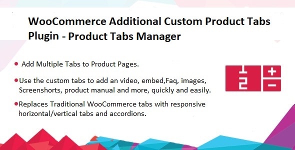Custom Product Tabs Manager Plugin - Product Tabs Manager - CodeCanyon Item for Sale