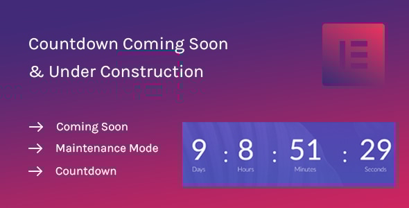 Coming Soon Widget for Elementor - CodeCanyon Item for Sale