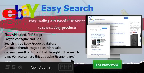 Ebey Easy Search - Ebay Trading API based PHP Script - CodeCanyon Item for Sale