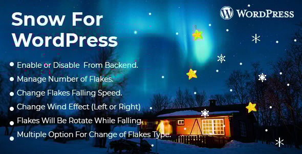Snow Effect WordPress Plugin - CodeCanyon Item for Sale