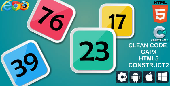 Math Up Down - HTML5 Game (capx) - CodeCanyon Item for Sale