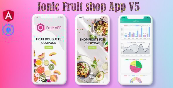 Ionic 5 Fruits UI Theme / Template / Firebase App(Android+Ios+Web) - CodeCanyon Item for Sale