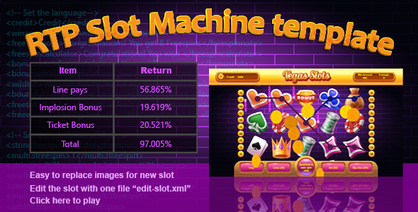 RTP Slot Machine Template - CodeCanyon Item for Sale
