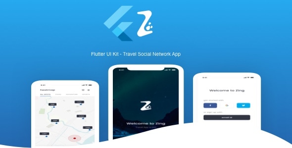 Flutter Travel Social Network App UI - CodeCanyon Item for Sale